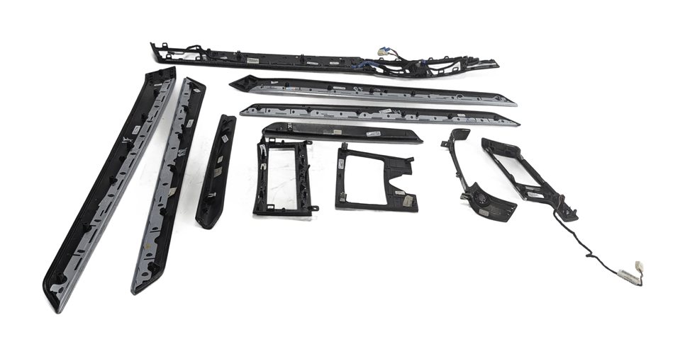 Thumbnail 4: 2011 MERCEDES E350 (W212) INTERIOR DOOR DASH CENTER CONSOLE TRIM SET (Ash)