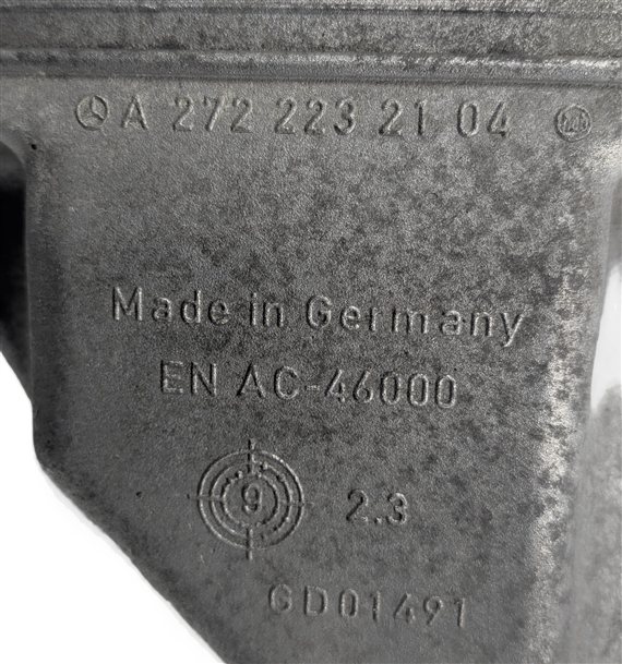 Thumbnail 10: 2011 MERCEDES E350 W212 3.5L M272 ENGINE LEFT & RIGHT MOTOR MOUNT BRACKET SET/2