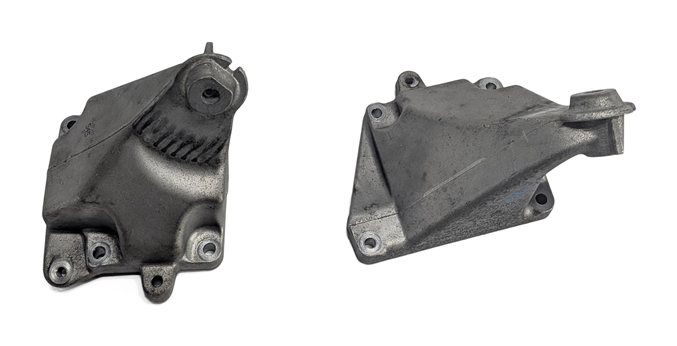 Thumbnail 2: 2011 MERCEDES E350 W212 3.5L M272 ENGINE LEFT & RIGHT MOTOR MOUNT BRACKET SET/2