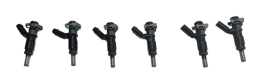 Thumbnail 2: 10-13 MERCEDES C300 C350 E350 GLK S400 (W204 W211 W221 X204) FUEL INJECTOR SET 6