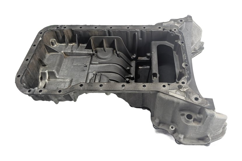 Thumbnail 2: 2011 MERCEDES E350 W212 3.5L M272 ENGINE UPPER & LOWER OIL PAN ASSEMBLY
