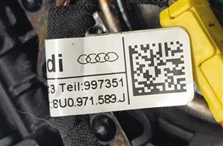Thumbnail 8: 13-17 AUDI Q5 SQ5 (8R) DRIVER STEERING WHEEL SRS AIRBAG (Black)