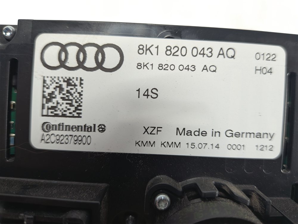 Thumbnail 9: 13-17 AUDI Q5 SQ5 A4 A5 S5 AC HEATER CLIMATE CONTROL PANEL