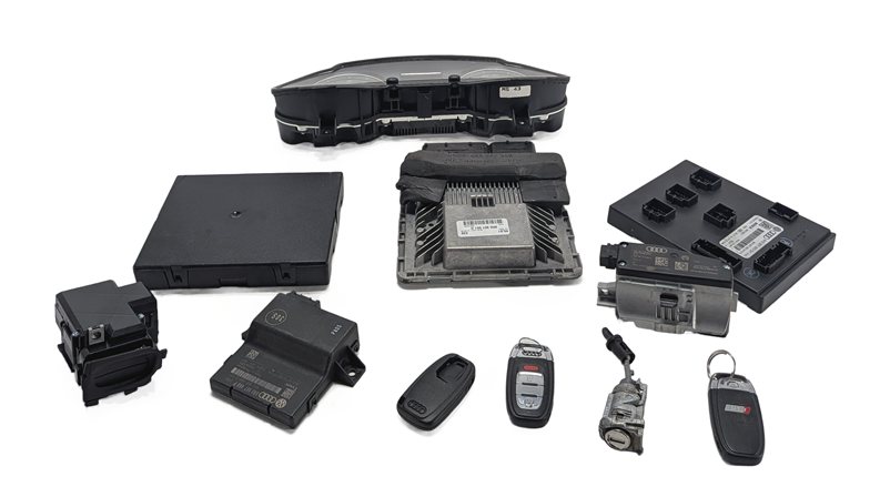 2014-2017 AUDI SQ5 (8R) 3.0L (CTUD) ECM ENGINE COMPUTER KEY CLUSTER SET