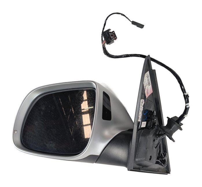 Thumbnail 3: 2015-2017 AUDI Q5 SQ5 (8R) LEFT DOOR MIRROR MEMORY BLIND SPOT PFOLD (White)