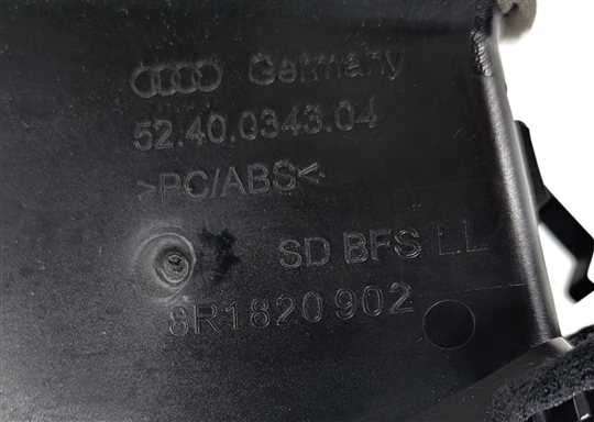 Thumbnail 7: 2015 AUDI SQ5 (B8 8R) FRONT RIGHT PASSENGER DASH HEAT AIR AC VENT (Black)
