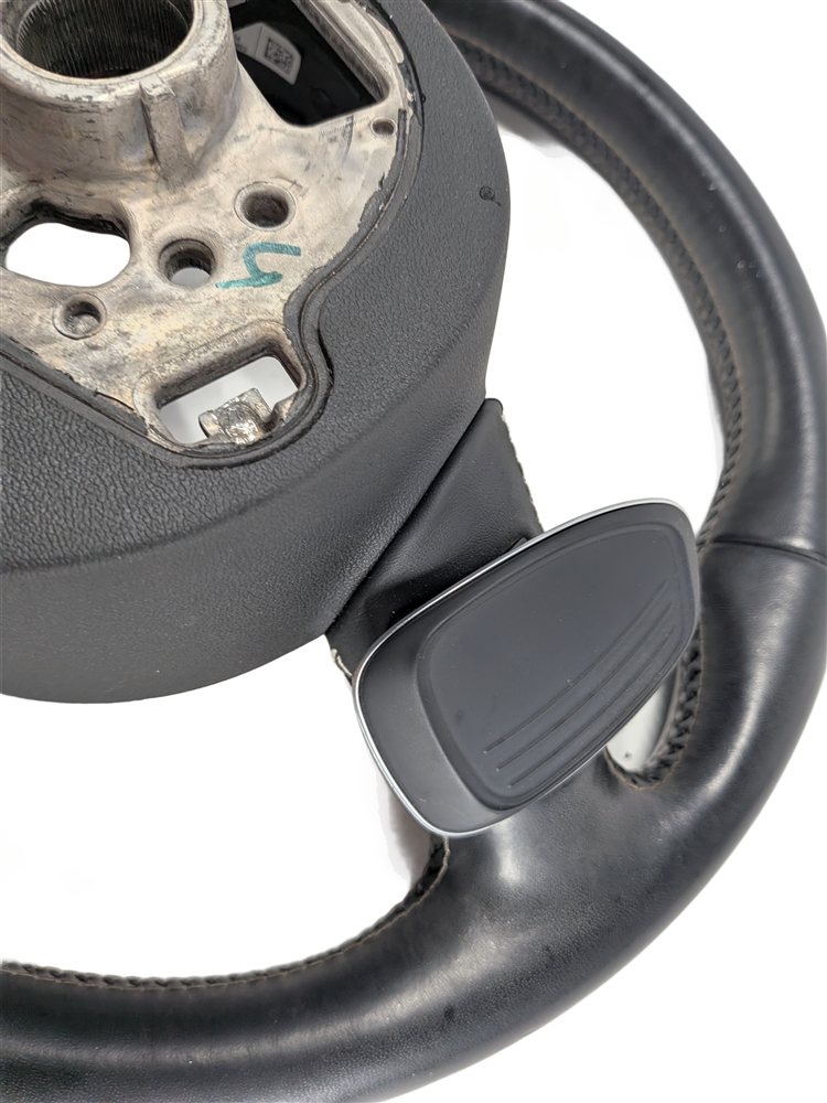 Thumbnail 4: 13-17 AUDI Q5 SQ5 A4 A5 SPORT STEERING WHEEL FLAT BOTTOM w/PADDLES (Black)