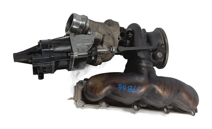 Thumbnail 3: 12-18 BMW 328i 428i 528i X3 X4 X5 Z4 2.0T (N26) ENGINE TURBOCHARGER w/ MANIFOLD
