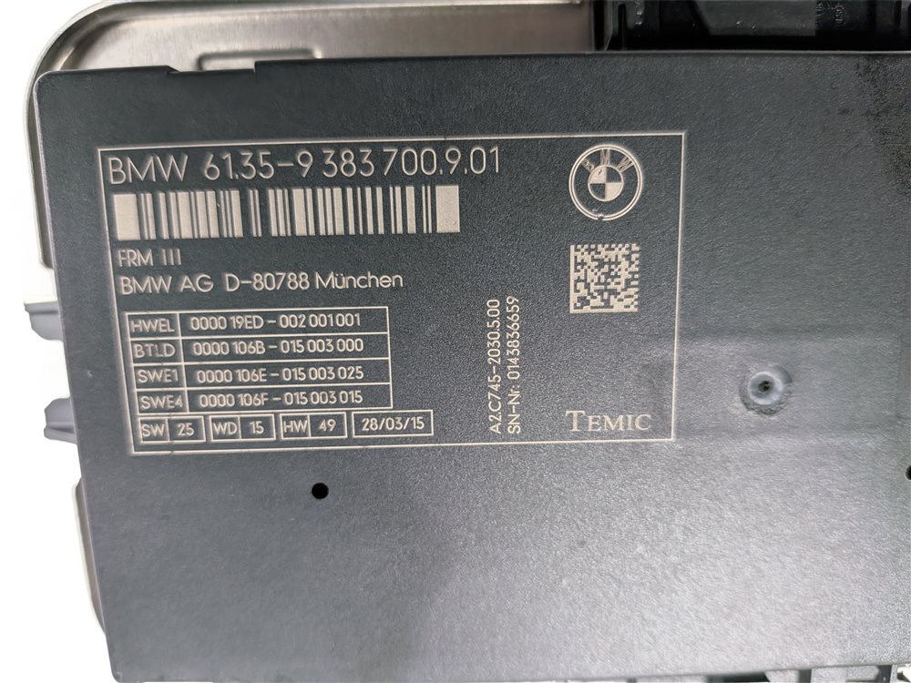 Thumbnail 5: 10-17 BMW 5 6 7 M5 X3 X4 (F06 F10 F12 F25 F26) FRM III BODY LIGHT CONTROL MODULE