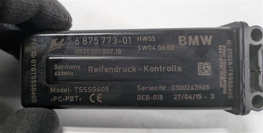 Thumbnail 6: 11-18 BMW 5 7 M5 M6 X3 X4 (F01 F06 F10 F12 F25 F26) TPMS SENSOR ANTENNA MODULE