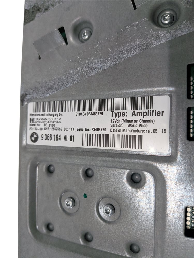 Thumbnail 8: 12-17 BMW 3/4 SERIES X3 X4 X5 X6 HARMAN AUDIO AMP AMPLIFIER (12-PIN BY OPTIC)