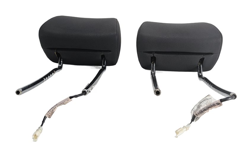 Thumbnail 2: 11-18 BMW X3 X4 F25 F26 LEFT DRIVER & RIGHT PASSENGER HEADREST SET/2 (Black)