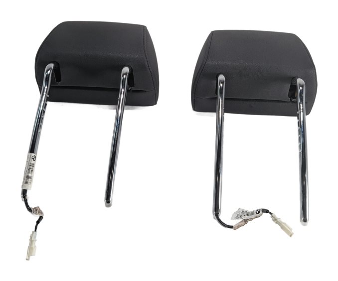 Thumbnail 4: 11-18 BMW X3 X4 F25 F26 LEFT DRIVER & RIGHT PASSENGER HEADREST SET/2 (Black)