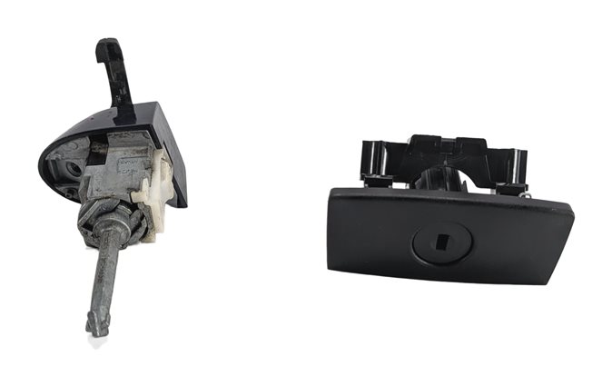 Thumbnail 2: 2016 BMW X3 (F25) LEFT DOOR LOCK CYLINDER w/KEY & GLOVE BOX LOCK SET/2 (Black)