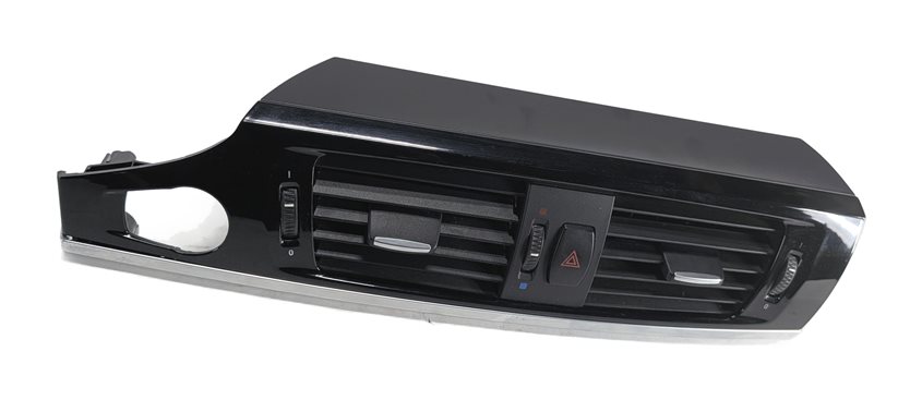 2016 BMW X3 (F25) FRONT CENTER DASH HEAT AIR AC VENT w/HAZARD SWITCH (Black)