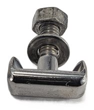 Thumbnail 3: 2016 BMW X3 (F25) 2.0L BATTERY CABLE TERMINAL T-BOLT CLAMP w/NUT WASHERS