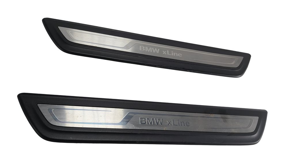 2016 BMW X3 (F25) FRONT LEFT/RIGHT DOOR SILL SCUFF PLATE TRIM XLINE SET/2