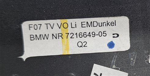 Thumbnail 9: 2010 BMW 535IGT (F07) INTERIOR DOOR DASH CENTER CONSOLE TRIM SET/6 (Ash)