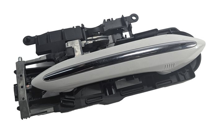 2009-2018 BMW 5 7 SERIES (F01 F02 F10) FRONT RIGHT COMFORT DOOR HANDLE (White)