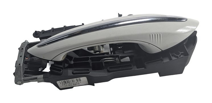 Thumbnail 2: 2009-2018 BMW 5 7 SERIES (F01 F02 F10) FRONT RIGHT COMFORT DOOR HANDLE (White)