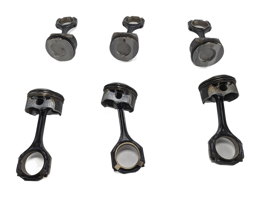 Thumbnail 2: 12-18 MERCEDES C E GLE GLK ML SLK (W212 W204 X204 W166 R172) 3.5L PISTON SET-6