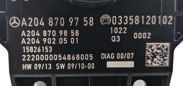 Thumbnail 5: 2012-2015 MERCEDES C E GLK (W204 W212 X204) iDRIVE MULTIMEDIA SWITCH KNOB BUTTON