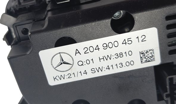 Thumbnail 5: 13-15 C GLK CLASS W204 X204 FRONT A/C HEATER CLIMATE CONTROL PANEL w/AUTO TEMP