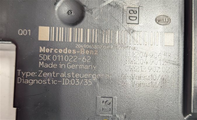 Thumbnail 6: 13-15 MERCEDES GLK250 GLK350 (X204) REAR SIGNAL ACQUISITION CONTROL MODULE SAM