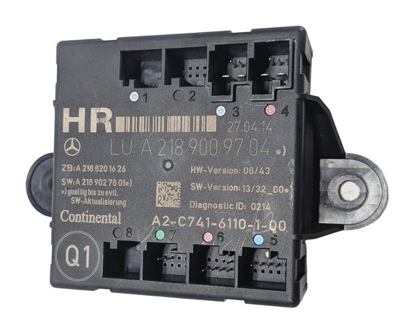 Thumbnail 5: 13-16 MERCEDES C E GLK W204 W212 X204 REAR RIGHT DOOR CONTROL MODULE COMPUTER