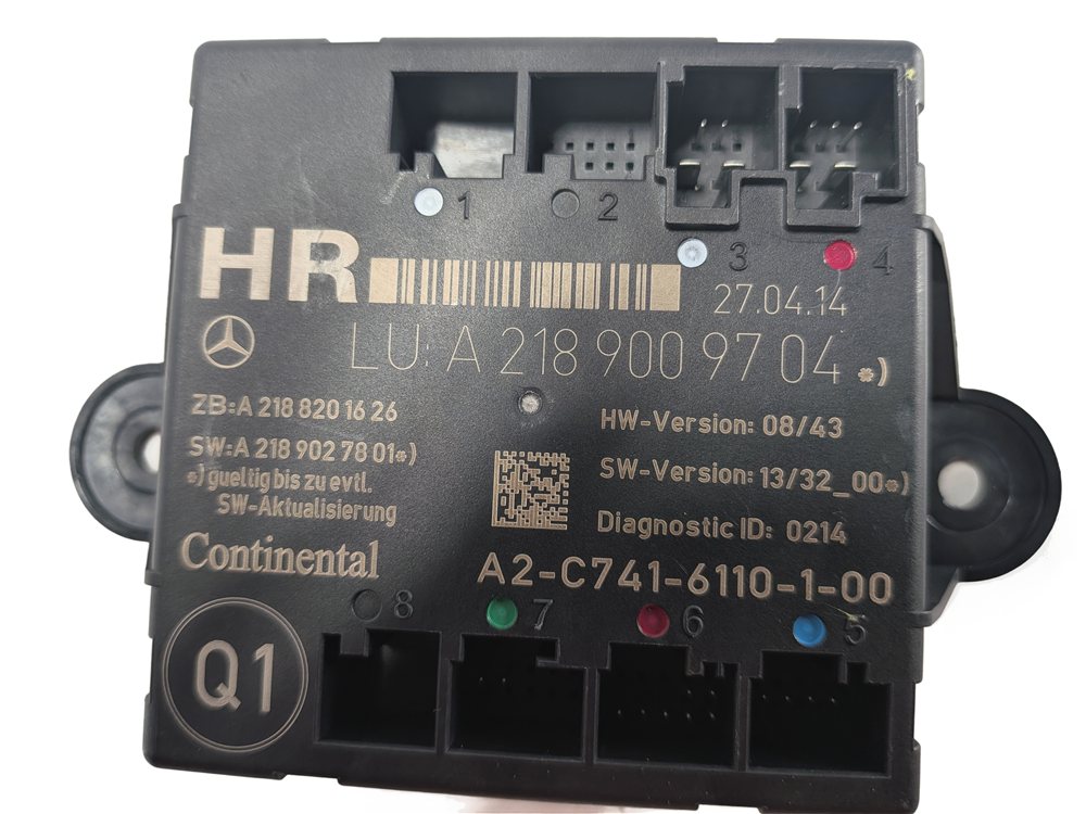 Thumbnail 7: 13-16 MERCEDES C E GLK W204 W212 X204 REAR RIGHT DOOR CONTROL MODULE COMPUTER