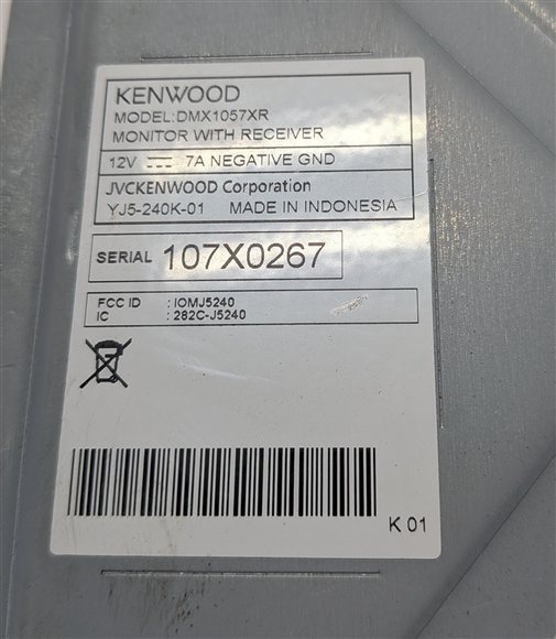 Thumbnail 11: KENWOOD EXCELON DMX1057XR TOUCHSCREEN DIGITAL MEDIA STEREO RECEIVER HEAD UNIT