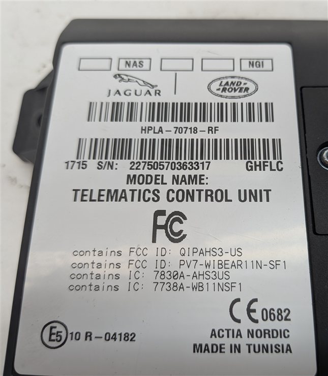 Thumbnail 4: 2017 LAND ROVER DISCOVERY L462 TELEMATICS CONTROL UNIT MODULE COMPUTER