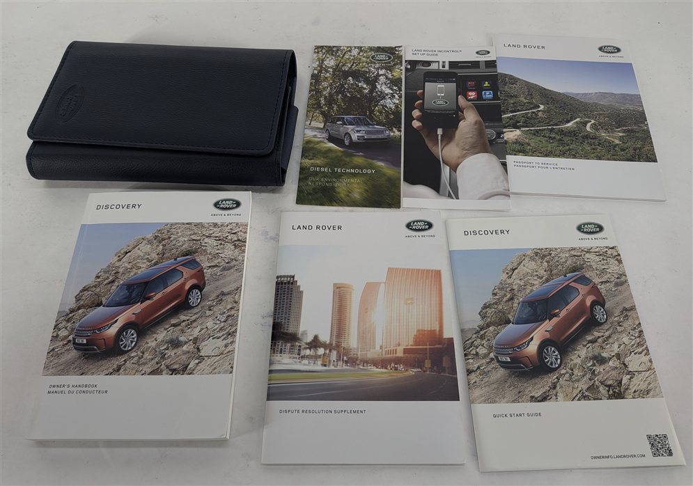 Thumbnail 2: 2017 LAND ROVER DISCOVERY (L462) 3.0L OWNER'S MANUAL BOOKLET w/CASE SET
