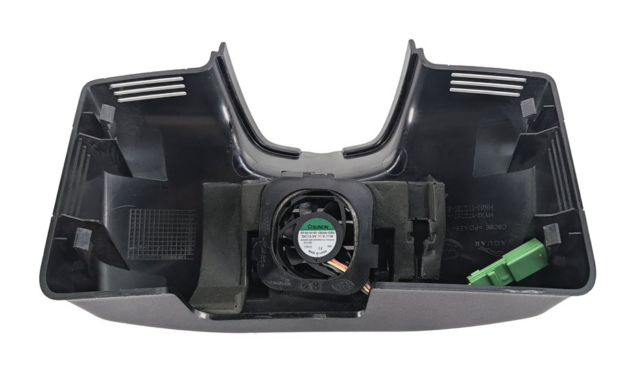 Thumbnail 3: 2017 ROVER DISCOVERY L462 REARVIEW MIRROR UPPER COVER TRIM w/FAN (Black)