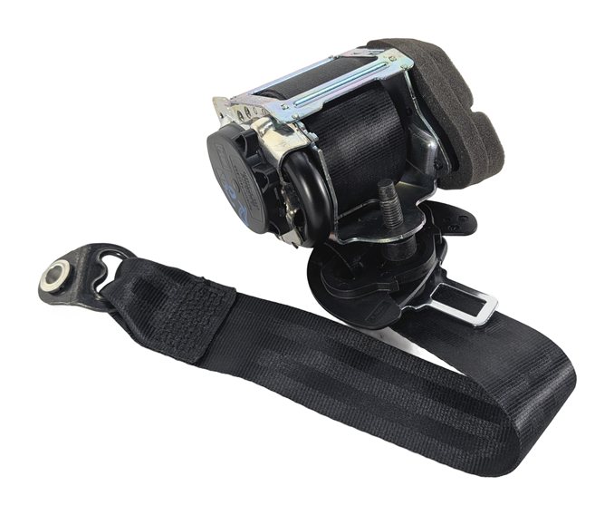 2017 ROVER DISCOVERY L462 REAR RIGHT 2ND ROW SEATBELT RETRACTOR (Black)