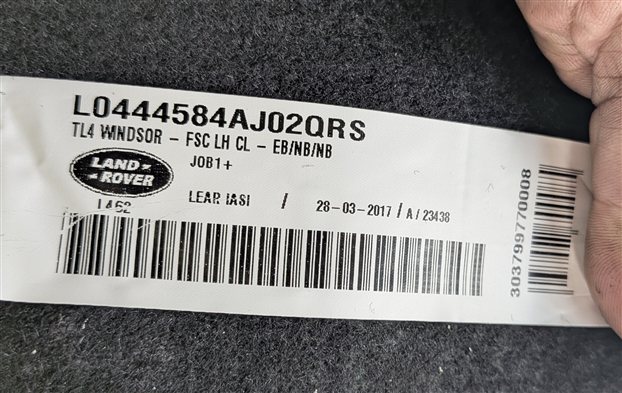 Thumbnail 7: 17 ROVER DISCOVERY L462 FRONT LEFT DRIVER SEAT BOTTOM CUSHION (Black)