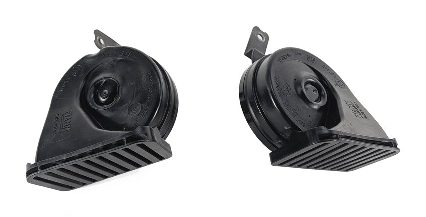 17-23 LAND ROVER DISCOVERY L462 FRONT HIGH LOW TONE HORN SPEAKER SET/2