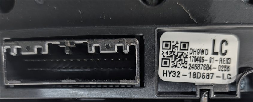 Thumbnail 3: 17-20 LAND ROVER DISCOVERY (L462) REAR HEAT AIR AC HVAC CLIMATE CONTROL PANEL