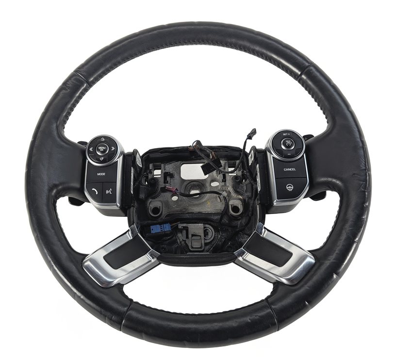 17-20 ROVER DISCOVERY (L462) HEATED STEERING w/SHIFT PADDLES GRAY STITCH (Black)