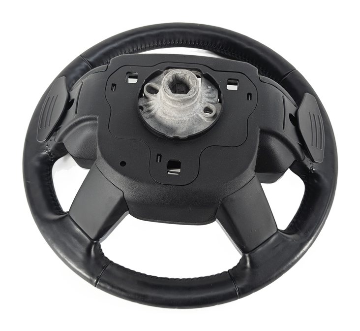 Thumbnail 5: 17-20 ROVER DISCOVERY (L462) HEATED STEERING w/SHIFT PADDLES GRAY STITCH (Black)