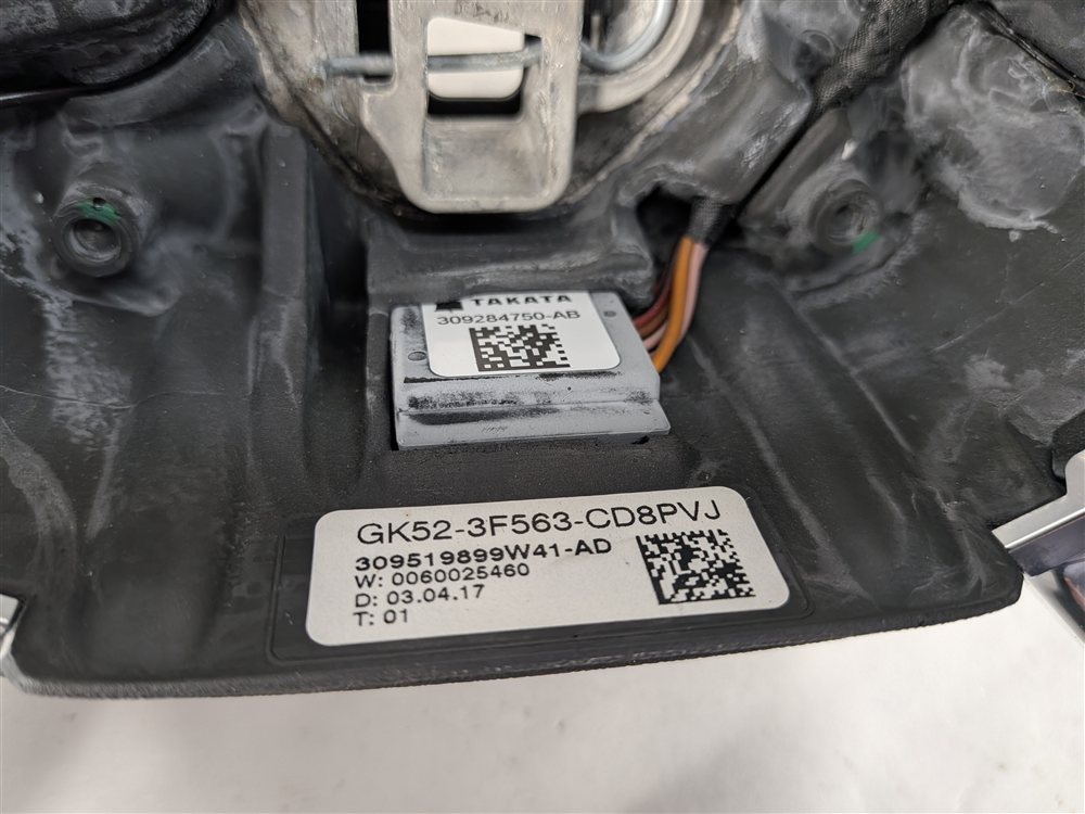 Thumbnail 9: 17-20 ROVER DISCOVERY (L462) HEATED STEERING w/SHIFT PADDLES GRAY STITCH (Black)