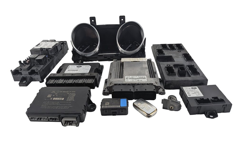 Thumbnail 4: 17 ROVER DISCOVERY L462 3.0L SUPER ECU ECM IGNITION IMMOBILIZER MODULE SET(112k)