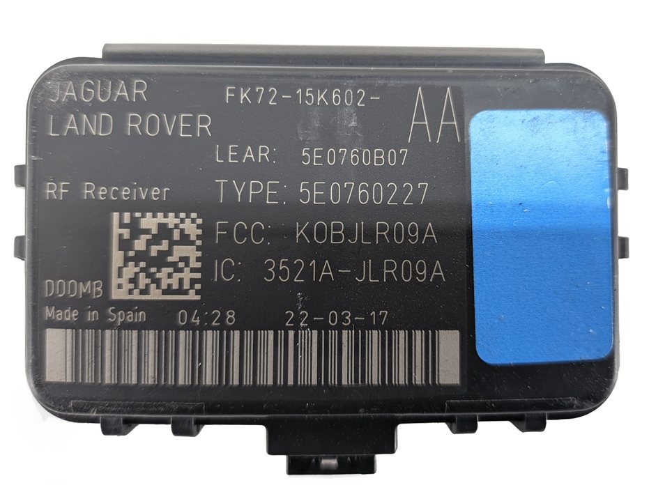Thumbnail 8: 17 ROVER DISCOVERY L462 3.0L SUPER ECU ECM IGNITION IMMOBILIZER MODULE SET(112k)