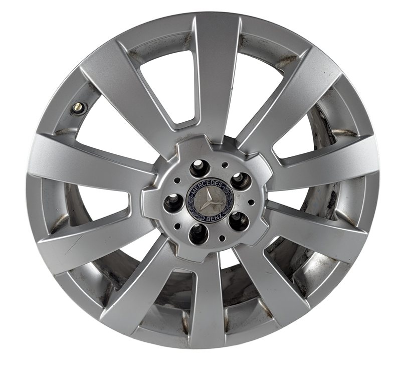 2010-2012 MERCEDES GLK350 (X204) 19x7.5 10 SPOKE SILVER ALLOY WHEEL RIM