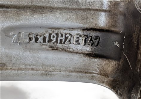 Thumbnail 4: 2010-2012 MERCEDES GLK350 (X204) 19x7.5 10 SPOKE SILVER ALLOY WHEEL RIM