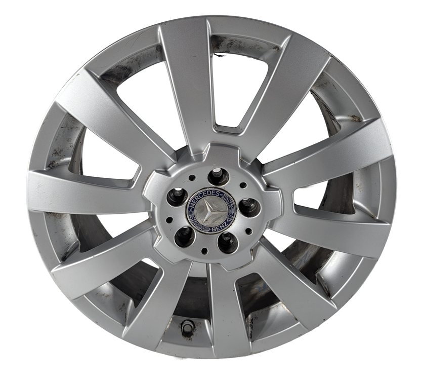 2010-2012 MERCEDES GLK350 (X204) 19x7.5 10 SPOKE SILVER ALLOY WHEEL RIM