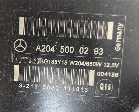 Thumbnail 5: 08-20 MERCEDES C300 E350 GLK350 GLA250 RADIATOR COOLING FAN MOTOR ASSEMBLY 600W