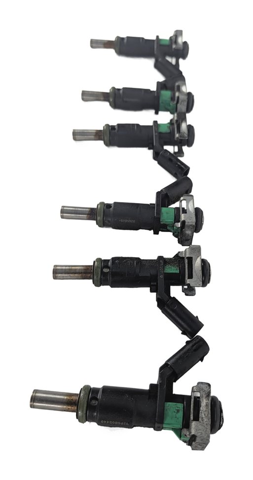 Thumbnail 4: 10-13 MERCEDES C300 C350 E350 GLK S400 (W204 W211 W221 X204) FUEL INJECTOR SET 6