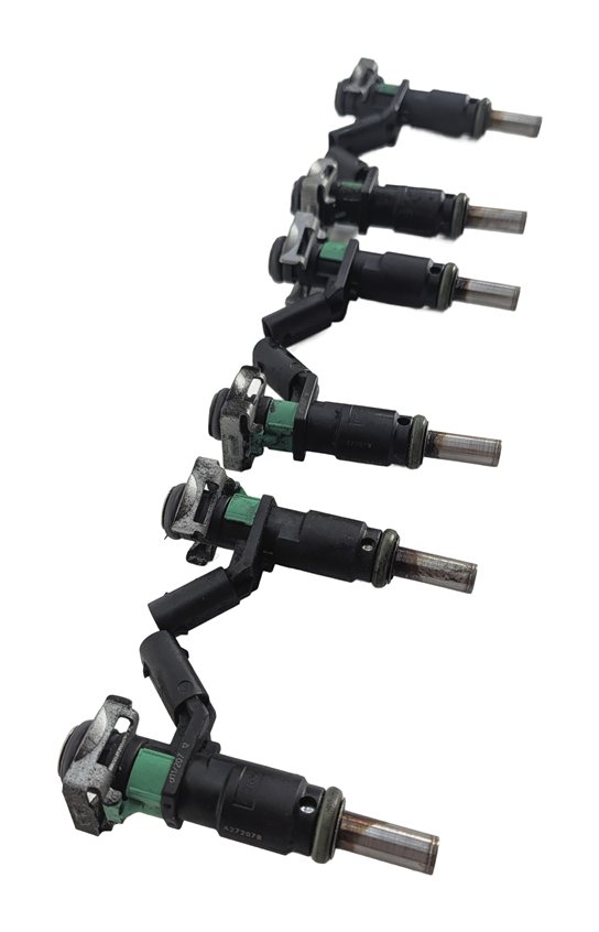 Thumbnail 5: 10-13 MERCEDES C300 C350 E350 GLK S400 (W204 W211 W221 X204) FUEL INJECTOR SET 6