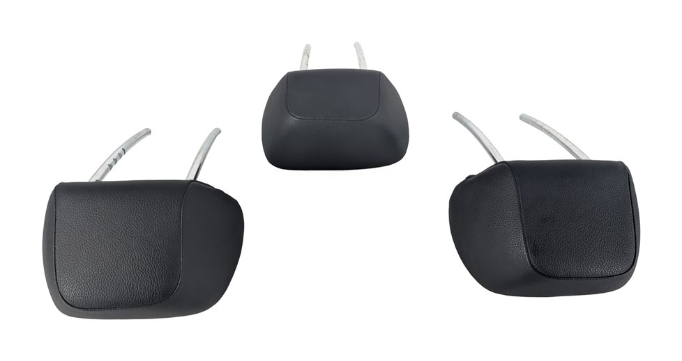 Thumbnail 5: 10-15 MERCEDES GLK CLASS (X204) REAR LEFT RIGHT & CENTER HEADREST SET 3 (Black)